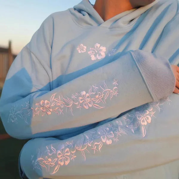 2025 Sweatshirt Embroidered Hooded Pullover Sweatshirt Long-sleeved Casual Loose Style Y2k Sudaderas De Mujer Moletom Femininos