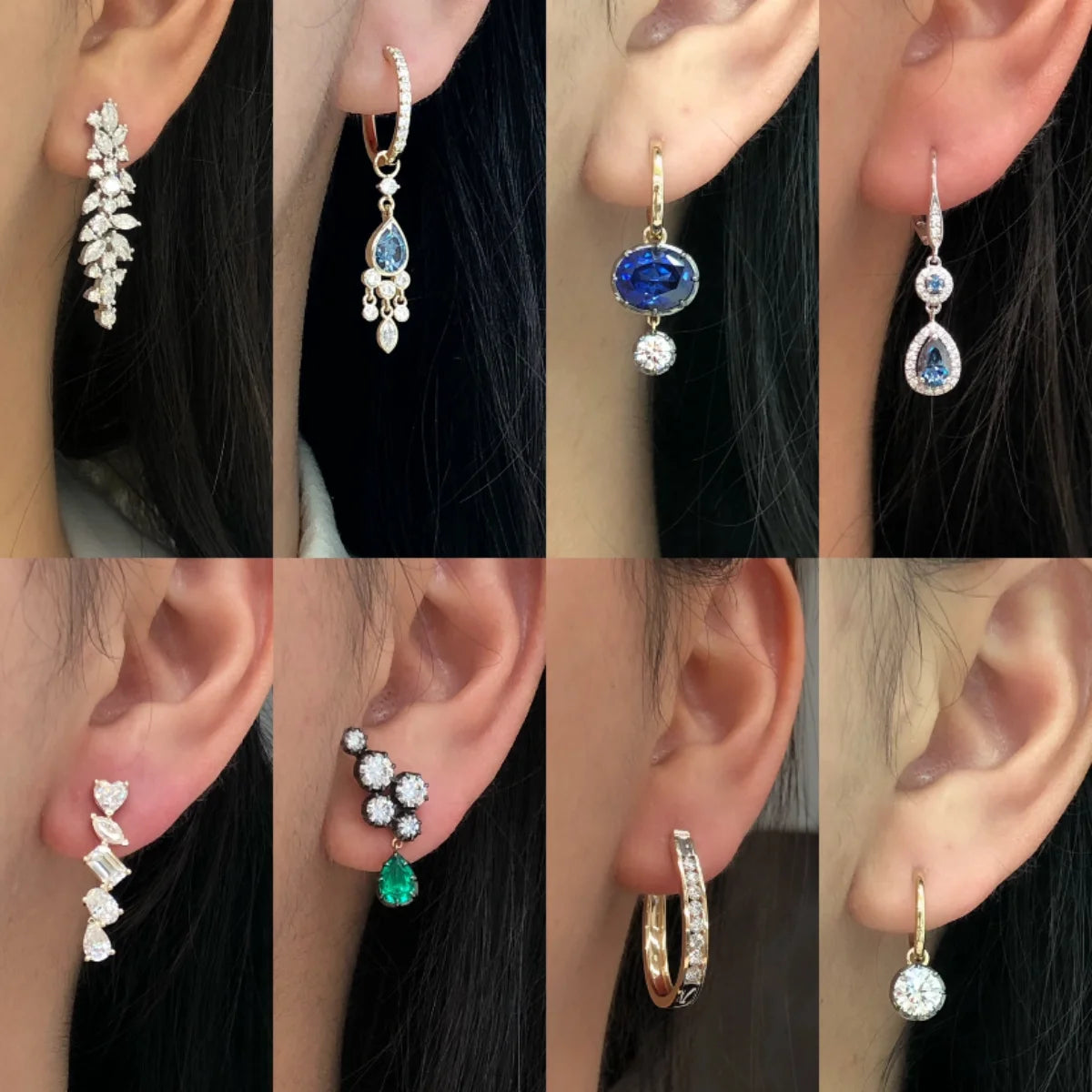 14K/18K Platinum Customized Ring Earrings Necklace Bracelet  IGI/GIA Certified Lab Grown Diamonds Round Diamond Wholesale