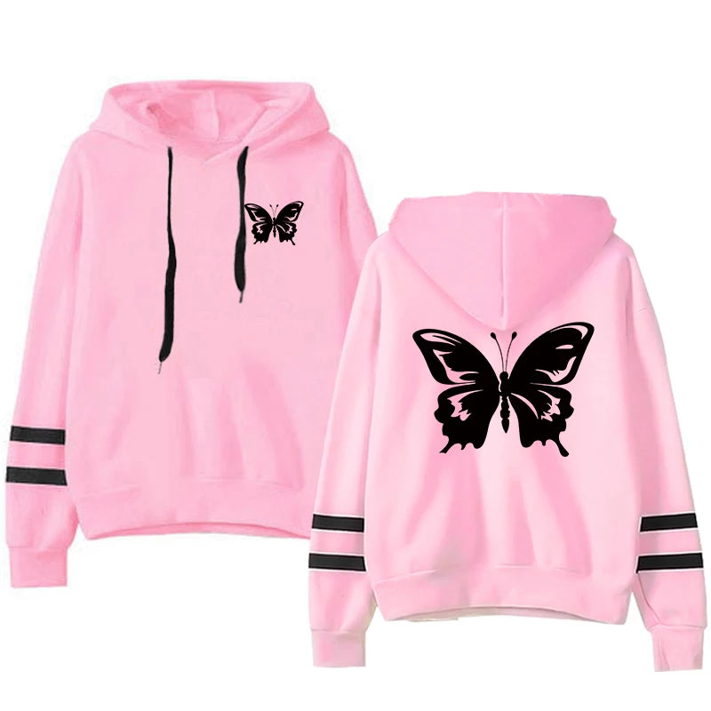 2026 Spring Sweatshirt Style Outdoors Stripe Women Versatile Pullovers Hoodies Hot Sales Fashion Casual Sports Daily Simplicity