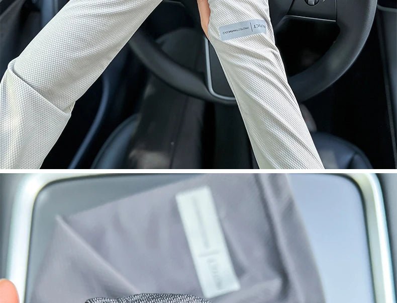 2 Pairs Oversized Ice Sleeves For Men Women Summer Outdoor Loose Sleeves With UV Protection Large Sleeves Driving Outdoor Gloves