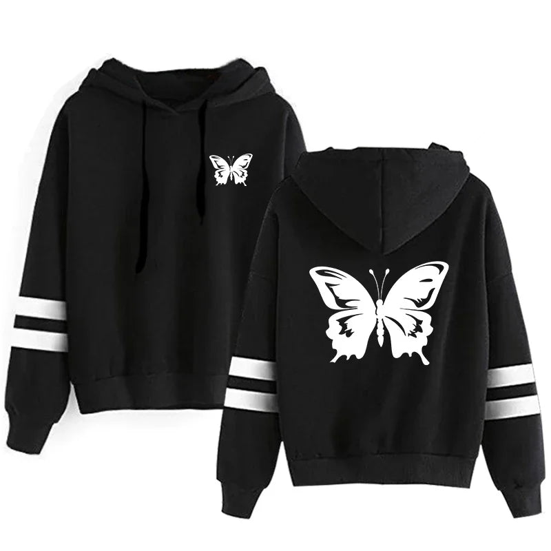 2026 Spring Sweatshirt Style Outdoors Stripe Women Versatile Pullovers Hoodies Hot Sales Fashion Casual Sports Daily Simplicity