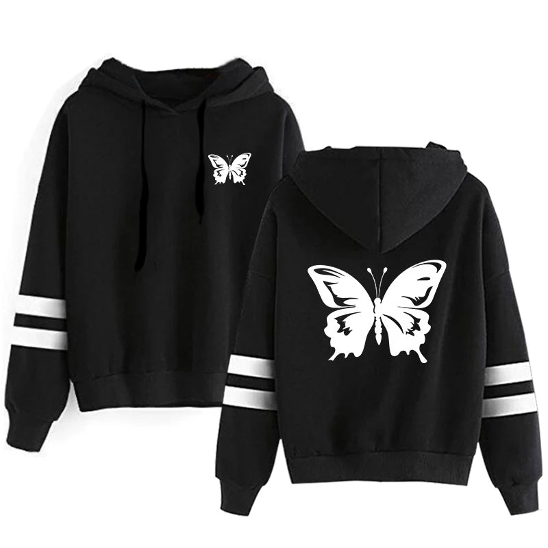 2026 Spring Sweatshirt Style Outdoors Stripe Women Versatile Pullovers Hoodies Hot Sales Fashion Casual Sports Daily Simplicity