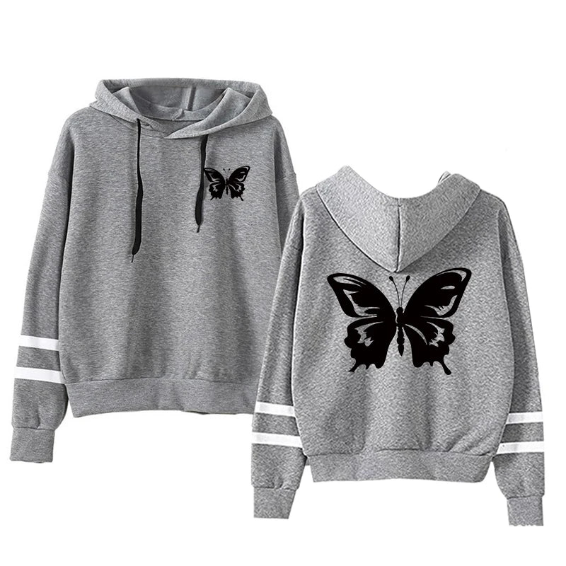 2026 Spring Sweatshirt Style Outdoors Stripe Women Versatile Pullovers Hoodies Hot Sales Fashion Casual Sports Daily Simplicity