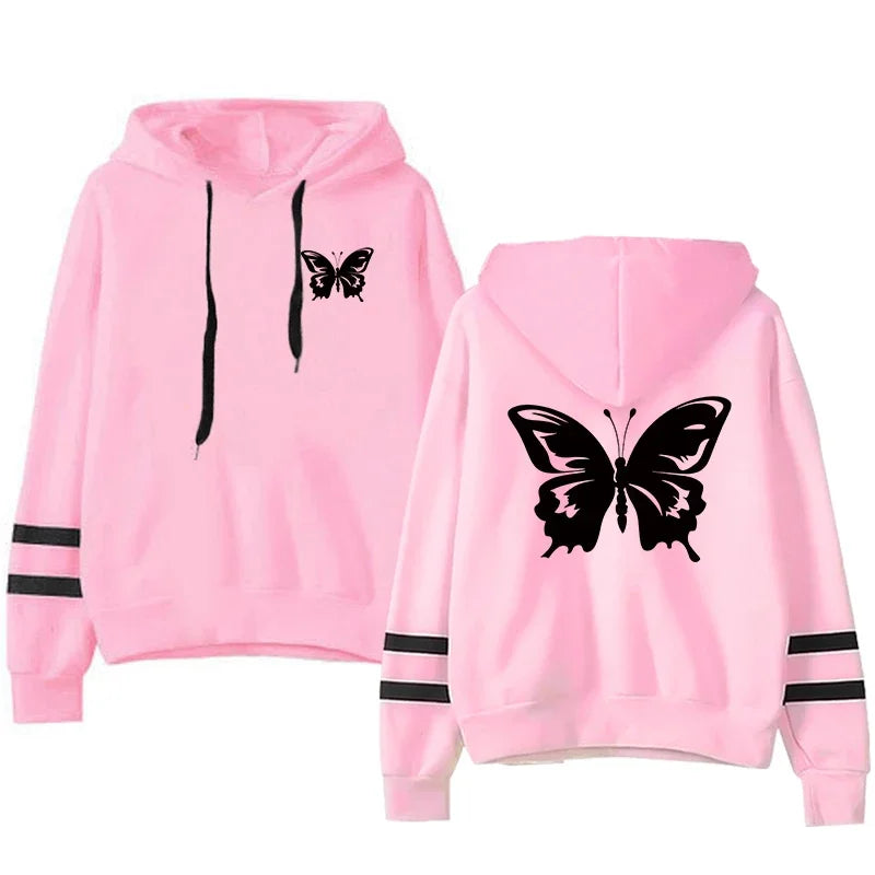 2026 Spring Sweatshirt Style Outdoors Stripe Women Versatile Pullovers Hoodies Hot Sales Fashion Casual Sports Daily Simplicity