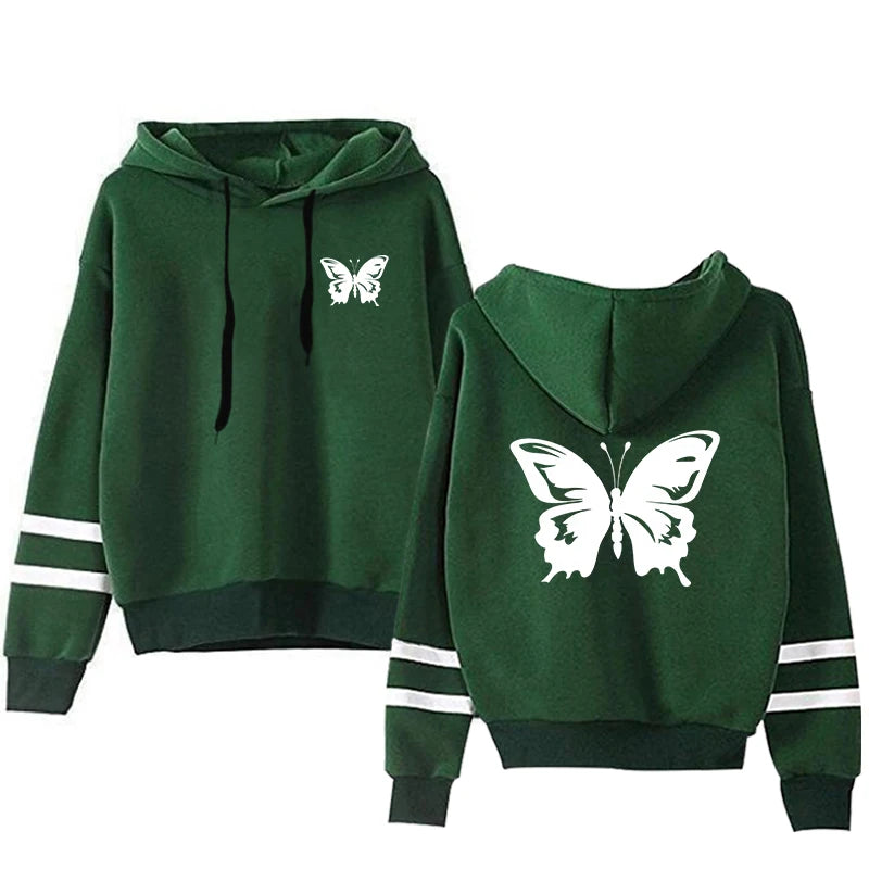 2026 Spring Sweatshirt Style Outdoors Stripe Women Versatile Pullovers Hoodies Hot Sales Fashion Casual Sports Daily Simplicity